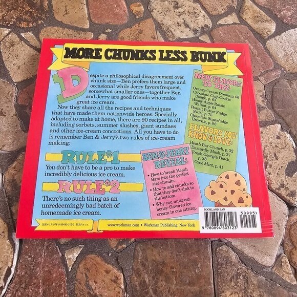 Ben & Jerry's Homemade Ice Cream & Dessert Book By Ben Cohen & Jerry Greenfield - Picture 2 of 6